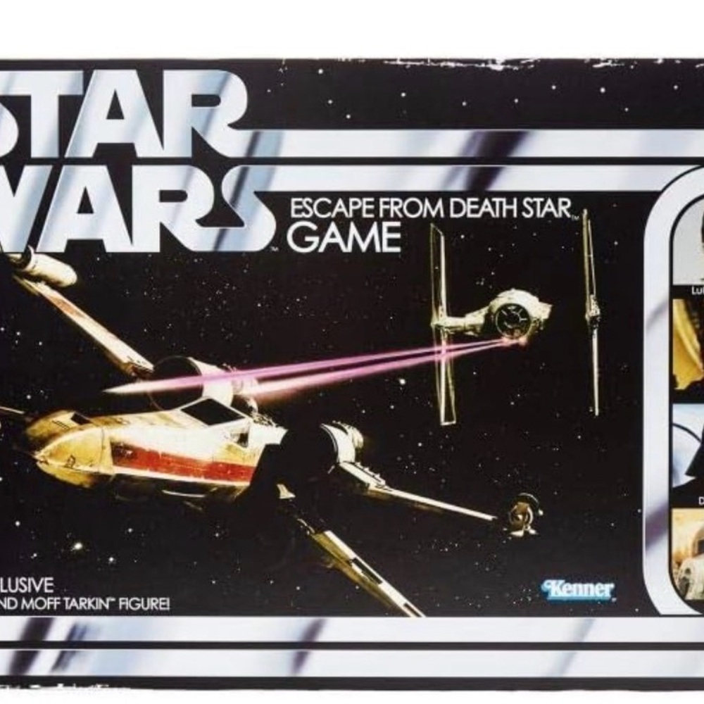 Star Wars Escape from Death Star Game - Black and White
